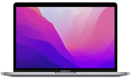 2022 Apple MacBook Pro met Apple M2 Chip (13-tum, 8GB RAM, 512GB SSD Kapacitet) (QWERTY English) Rymdgrå (Renoverad)