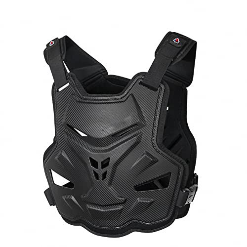 HGYJ Atmungsaktive Brustschutzweste für Sommer-Cross-Country-Motorräder, Radfahren Rennen Hanfseil-Rüstung Schutzausrüstung Anti-Fall-Kleidung,Black,One Size