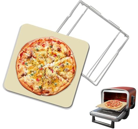 Ninja Pizzastein mit Gestell für Ofen und Grill, 30,5 cm, passend für Ninja Woodfire OO100 Serie Outdoor Ofen