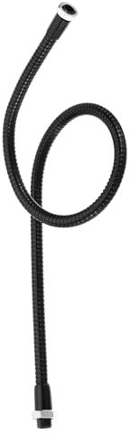 PATIKIL 19,7 Tubo Flessibile Universale Collo Cigno, 1pz M10 Metallo Flessibile Filo Sottile Prolunga Tubo Flessibile Braccio Flessibile per Lampada, Attrezzatura Fai Da Te, Nero