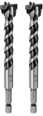 sourcing map 2 Pcs Forstner Drill Bit 18mm (23/32) Dia YG8/C1 Tungsten Carbide Twist Wood Forstner Bits Hole Saw Auger Opener Cutter for Woodworking Drilling