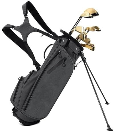 Golf-Standtasche mit 5 ergonomischen Trennwänden Oben, Golf-Standtasche, leichte, organisierte Golftasche, Golfschlägertaschen for Herren