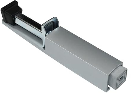 SN-TEC Türfeststeller stabile Ausführung, große Trittplatte, mit Fußbedienung, rutschfest, Massives Zinkdruckguss Gehäuse, bis zu 90mm Hub, incl. Befestigungsmaterial (60mm Hub)