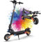 Kukirin Patinete Eléctrico Adultos Homologado DGT,Patin Electrico,Scooter Electrico Potente Plegable/Autonomía de 60 km/Ruedas de 10/Carga máxima 120kg/IP54/Doble Frenos de Disco,G2PRO