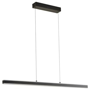 Lucande LED dimmbar (Modern) in Schwarz aus Aluminium (1 flammig,) Wohnzimmerleuchte