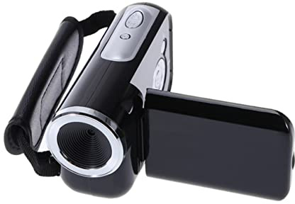 OFFIGAM Caméscope Vidéo Portable 16mp 2 Pouces Mini Dv Noir pour Vlogging Et Enregistrement Léger sans Batterie, Appareil Numérique Compact pour Voyages Et Plein Air