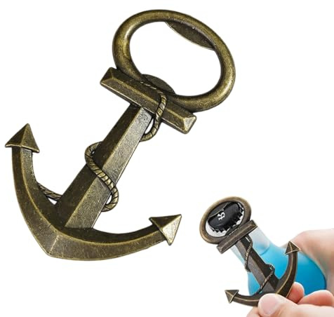 GHPKOTW 1 Abrebotellas De Ancla, Llavero Abridor De Botellas, Regalo Original Para Hombre, Con Caja Regalo Transparente, Ideal Para Novio, Abuelo, Marido, Amigos, Regalo Del Día Del Padre