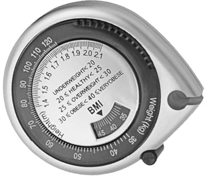 HAMPPLIES Nastro Misuratore Bmi Portatile in Pvc e Abs da 1,5 M Scala Chiara e Precisa per Misurare la Circonferenza Vita, per Uso Domestico e Tascabile
