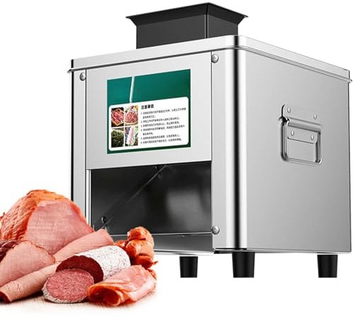 Máquina cortadora de carne comercial, cortador eficiente para una fácil preparación de comidas, perfecta para el hogar y cocinas profesionales