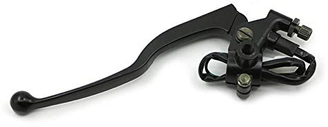 Maneta Embrague Moto,Motocicleta Maneta de Freno Motocicleta Uso apto para YAMAHA 125CC YBR 125 YBR125 Palancas de freno embrague izquierdo y derecho parada interruptor luz Agarre(Left)