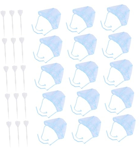NUSITOU Kit de Coloración del Cabello 15 Gorros y 15 Ganchos de Pe para Mechas, Fácil de Usar y Resistente, Adecuado para Salones y Peinados DIY en Casa Color Aleatorio