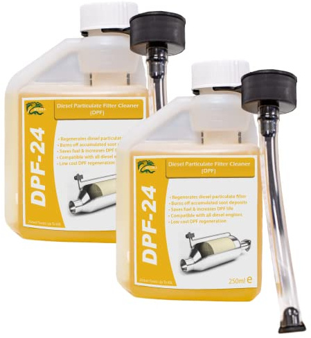 HYDRA DPF-24 DPF Cleaner - 2x250ml treats up to 120L. DPF Filter Cleaning Diesel Particulate Filter Cleaner with DPF Cleaner Fluid for Reduced DPF Cleaner Cost Easy To Use Fuel Additive.