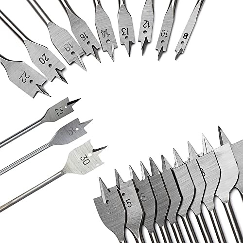 6-50Mm Flat Drill High-Carbon Steel Wood Flat Drill Set Woodworking Spade Drill Bits Durable Woodworking Tool Sets-13Mm
