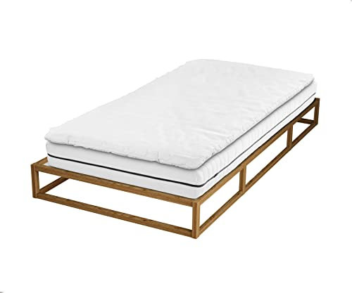 biberna Sleep & Protect 0808316 Matratzenauflage Molton Topper (blut-, urin- und wasserundurchlässig) 1x 100x200 cm weiß