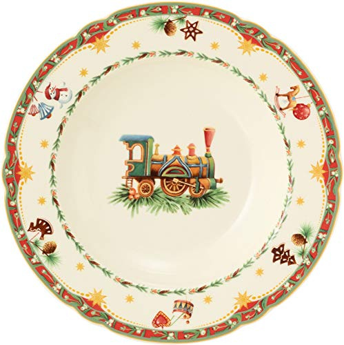 Seltmann 001.756795 Marie-Luise Suppenteller, Rund, 23cm Durchmesser, Weihnachtsnostalgie
