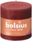 Bolsius - Vela XXL – Rojo – 3 unidades – 10 x 10 cm – Velas decorativas para el hogar – Duración de combustión 62 horas – sin perfumar – Cera vegetal natural – Sin aceite de palma