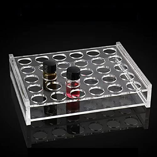 Plexiglas-Reagenzglas-Rack Transparentes Reagenzglas-Halter für zweireihige Säulen-Reagenzglas-Rack-Dropper-Rack-chemische Versuchs ausrüstung (2/3ml (30 Löcher))