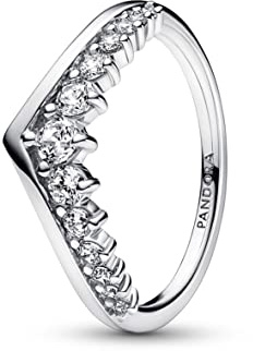 PANDORA Timeless Ring Wunsch, schwebendes Pavé, Sterlingsilber, mit klarem Cubic Zirkonia