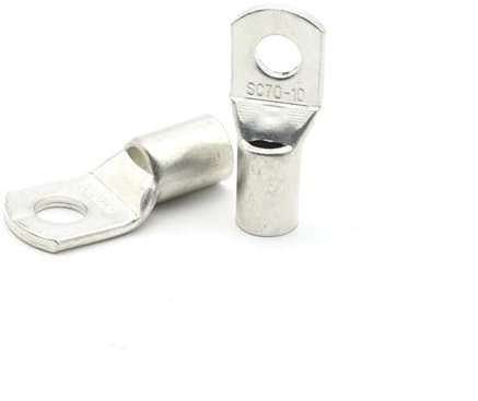 LVTFCO 5/10PCS SC10 SC16 SC25 SC35 SC50 SC70 SC95 Terminal 10-95 MM² Cable Lugs Wire Connector Electrical Solder Lug 10-3/0 AWG (Color : SC95-8, Size : 10PCS)