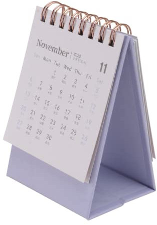 MAGICLULU 2stücke Mini Tischkalender Faltbarer Spiral-kalender Für Büro Und Schule Kreative Schreibtisch-dekoration Praktische Notizen Für Persönliche Und Geschäftliche Planung