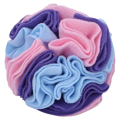 DONGKER Schnüffelball Hunde, Interaktives Schnüffelspielzeug, φ 15cm/20cm, Waschbar Hundespielzeug Intelligenzspielzeug für Kleine Mittelgroße Hunde Haustier (Macaron-Color, 7.9)