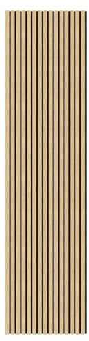 Tuda Grass Direct Luxury Acoustic Wall Slatted 3D Wood Veneer Panels Series 1-300cm x 60cm - Oak