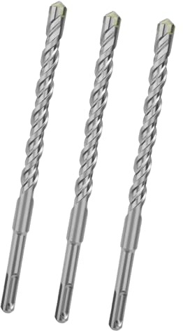 hsawbit SDS Plus Masonry Dill Bit 10mm x 210mm x 3, Hammer Drill Bits | Cross Tip Carbide Drill bit for Brick Walls, Concrete, Stone