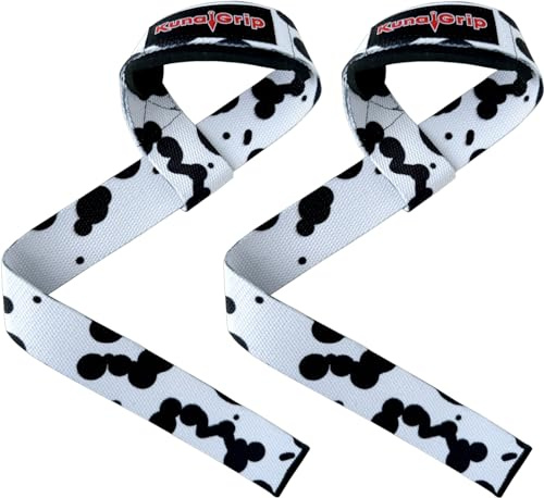 Anime Lifting Straps – Gepolsterte Handgelenkbänder für Gewichtheben, Bodybuilding, Fitnessstudio, Powerlifting, Kreuzheben & Fitness (weiche Baumwolle, 59,7 cm, 1 Paar) (Nanami)