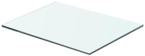 Ailgely Glasboden Glasscheibe Glasplatte, Glasregal Glasablage Wandregal Glas Bad-Regal Glas Badezimmer Regal Badablage Ablageregal für Glasregal Transparent 40 cm x 25 cm