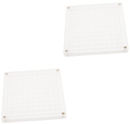 GALPADA 2stücke Acryl Aufbewahrungsbox Für Muscheln Mini Organizer Für Steine Und Schmuck Transparente Fächer Bastelbox Kompakt Leicht Und Langlebig Für Reisen Und Kreative Projekte