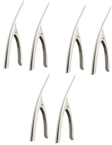 Cabilock 6 Piezas 304 dispositivo pelador de camarones dispositivo para pelar gambas Herramienta para pelar y desvenar camarones limpiador de pinzas pelador de gambas Pelador de langostinos