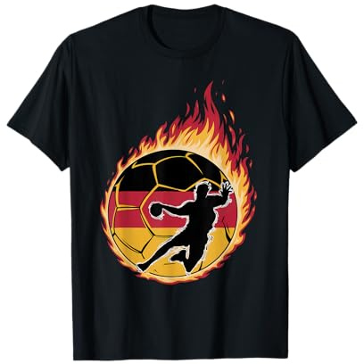 Handball Deutschland Trikot Handballspieler Handballspiel T-Shirt