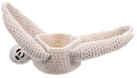 VICASKY Crochet Sloth Pendant Decorative Hanging Planter Holder for Indoor Outdoor Air Plant Decoration Accessory