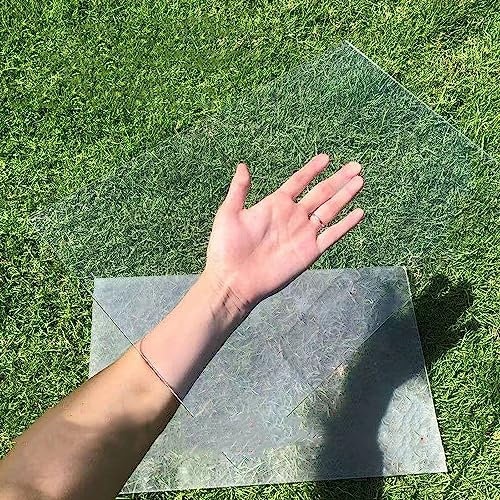 Placas de Policarbonato, Láminas de acrílico transparente, láminas de policarbonato para invernaderos o marcos fríos, revestimiento de techo transparente, acristalamiento de cobertizos para invernade
