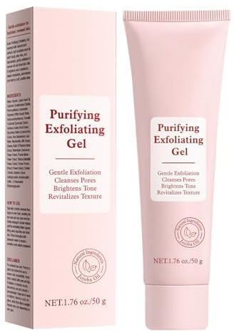 Ansiktsskrubb gel, 50 g ansiktsrengöring gel, mild peeling porrengöring, för ansikte och kropp