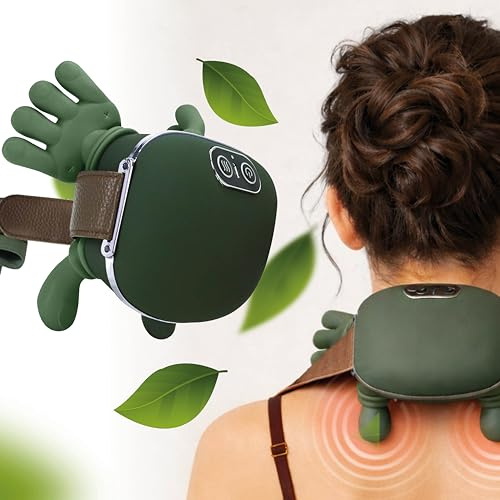 Masseur Cervical et Cou Electrique et Chauffant - Robot de Massage Portable Sans Fil Shiatsu pour Épaules, Dos & Nuque | Cadeau Homme Femme Idéal