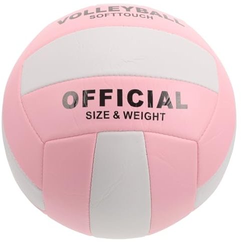 Veemoon Ballon de Volley-Ball Gonflable Taille 5 en Cuir PU Souple, Adapté aux Compétitions et Entraînements en Salle, Équipement Sportif pour Examens d'Entrée