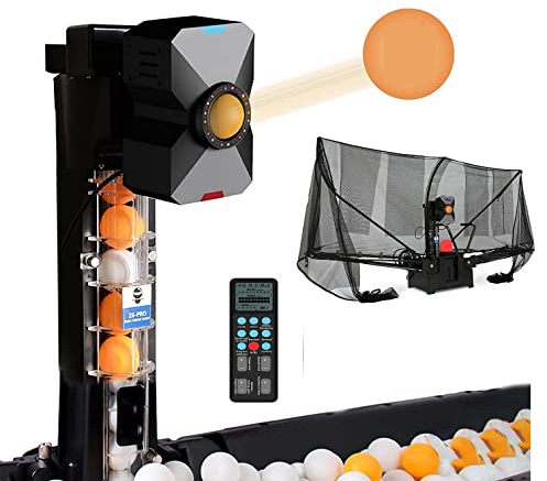 Automatisk bordtennisrobot – pingis-träningsmaskin med 36 snurrbollar för färdighetsförbättring och precisionslek, bärbar och enkel att använda