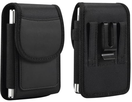 Phone Holster Pouch Compatible with Samsung Galaxy Z Fold 8 Wide, Belt Clip Leather Belt Pouch Cell Phone Belt Holder for Z Fold 8 Wide with Card Holder and Magnetic Closure