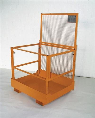 Arbeitsbühne B1200xT1090xH1890mm Trgf.300kg faltbar gelborange f.Gabelstapler