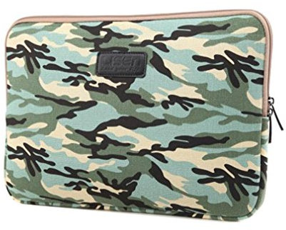 LaoZan Laptop Sleeve Case Cover With Camouflage Pattern Ultrabook Sleeve Macbook Canvas Bag For 6.5-15 Inch Ultrabook 13 Navy Blue MC