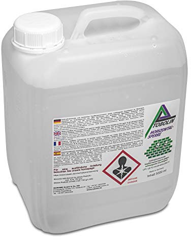 Nachfüllkanister (5 L) für TOBOLIN Horizontalsperre Injektionsflaschen – Feuchtigkeitssperre für Mauerwerkstrockenlegung und Wasserschadensanierung - hocheffektiv gegen aufsteigende Feuchtigkeit