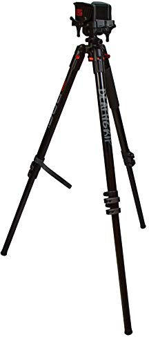 BOG DeathGrip Aluminum Tripod with Durable Aluminum Frame, Lightweight, Stable Design, Bubble Level, Adjustable Legs, Shooting Rest, and Hands-Free Operation for Hunting, Shooting, and Outdoors
