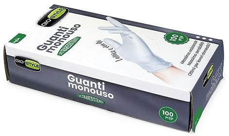 GUANTI 100PZ MISTO LATTICE VINILE TG S