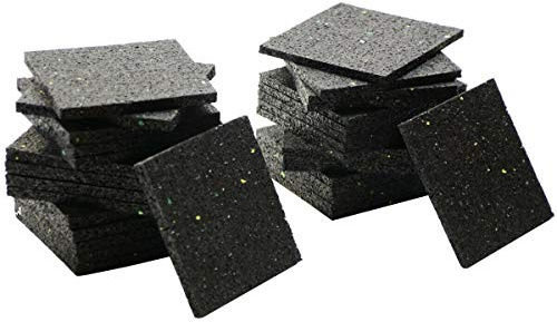 Terrassenpad Unterlagepad rutschfest Gummimatte Unterlegplatte Antirutschmatte Pad 100x100mm 6mm oder 8mm Stärke Menge Auswählen! (100x100x8mm Menge: 50 Stück)