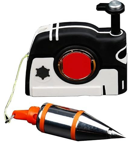 Magnetischer Loteinsetzer, 11Oz (310G) Magnetischer Lot-Bob-Setter Mit Schnur 4,5 M / 14,7 Ft Auto-Re-Coil-Kabel, Für Bauarbeiten, Zimmerei, Wandbau