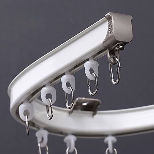 Vorhangschiene Gardinenschiene Gardinenstange Flexible Vorhangschiene Für Die Deckenmontage, Biegsame Vorhangschiene Aus Aluminium Für Abgehängte Decken Und Fenster, Pavillon, Schlafzimmer & Dusche (