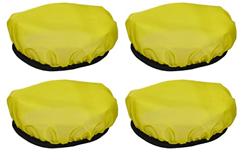 PATIKIL 7 18cm Morbido Diffusore Lampada Copertura, 4pz Tessuto Diffusore Strobo Riflettore Lampada Calzino per Flash Luce Bellezza Piatto Fotografia Studio, Giallo