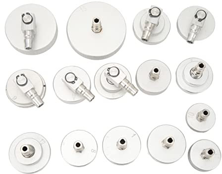 Hauptzylinder Adapter Set , breite Anwendung , rostfrei , 15 teiliger Bremsfl¨¹ssigkeits Entl¨¹ftungsadapter die meisten Fahrzeuge