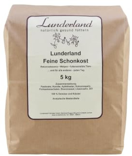 Lunderland Feine Schonkost 5 kg, EIN getreidefreier Mixer zur Fleischmahlzeit. Rekonvaleszenz - Welpen - futtersensible Tiere - und für alle Anderen - jeden Tag